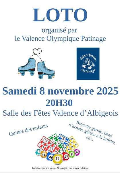 Loto du Valence Olympique Patinage