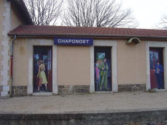 Mur peint de la gare