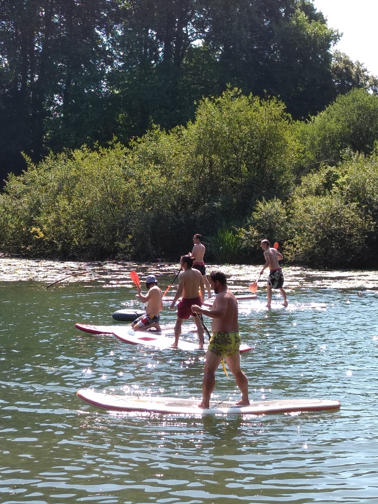 Paddle-board en groupe