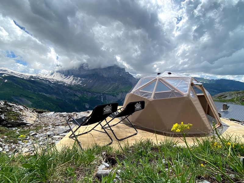 Dôme géodésique à Grenairon