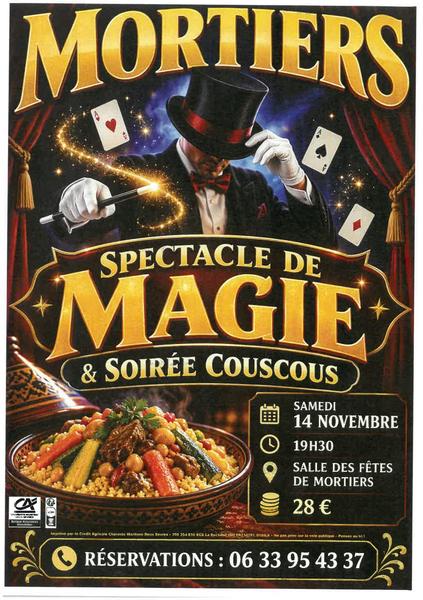 Soirée repas couscous et magie
