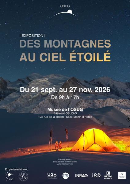 Des montagnes au ciel étoilé