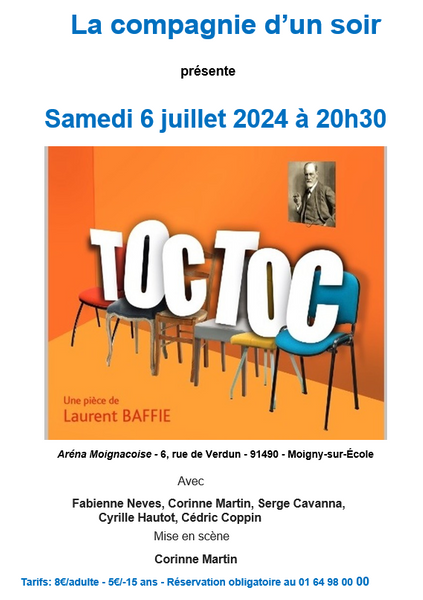 Soirée Théâtre "TOC TOC"