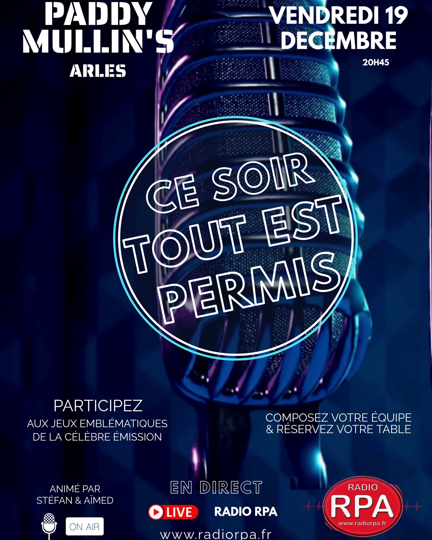 Tonight anything goes at Paddy Mullin’s