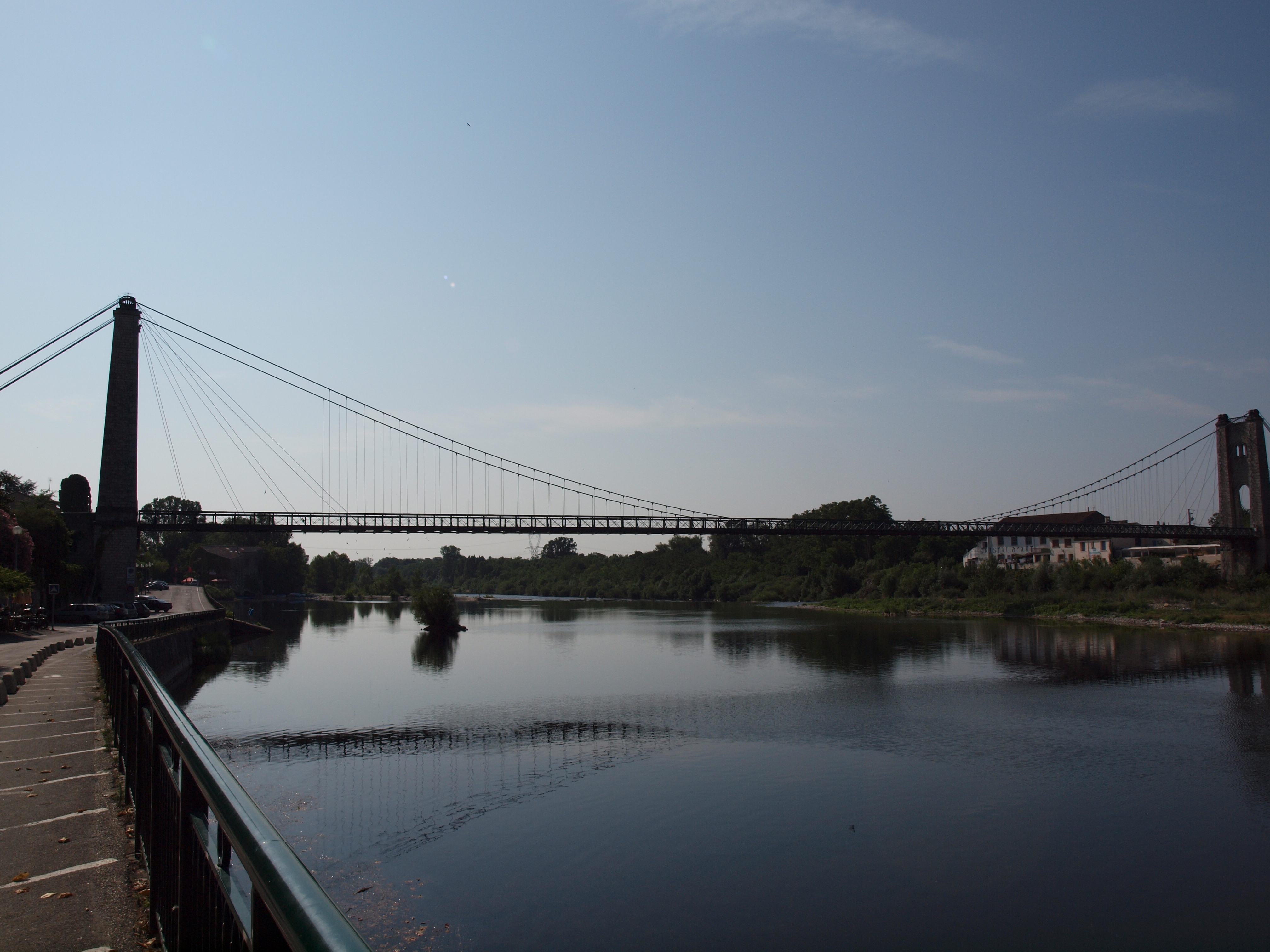 vue pont ardeche riviere