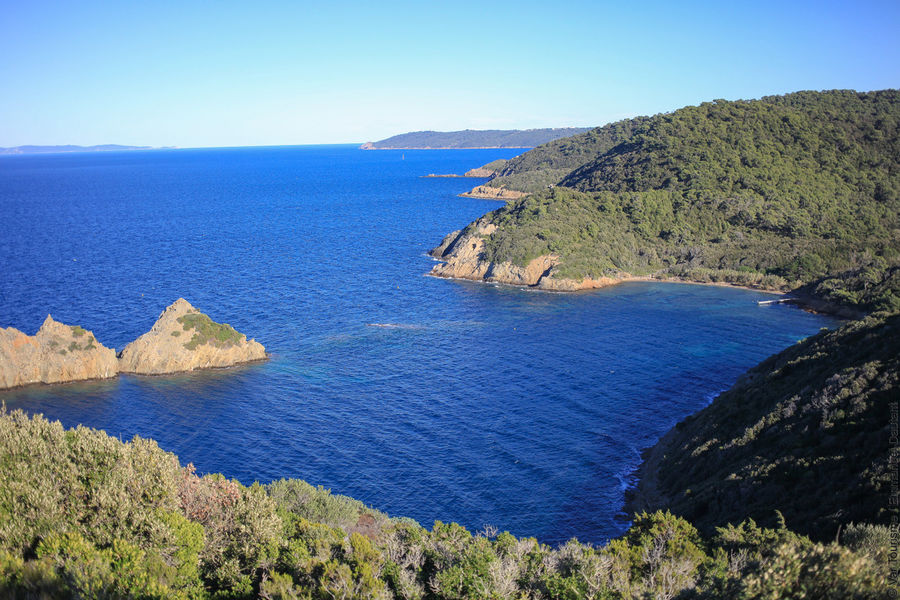 Promenade côtière à Port-Cros au départ de La Londe les Maures