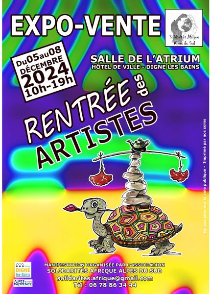 Expo-Vente : Rentrée des artistes Du 5 au 8 déc 2024