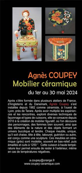 Exposition Chantelle Les Arts  : Agnès Coupey,  mobilier céramique