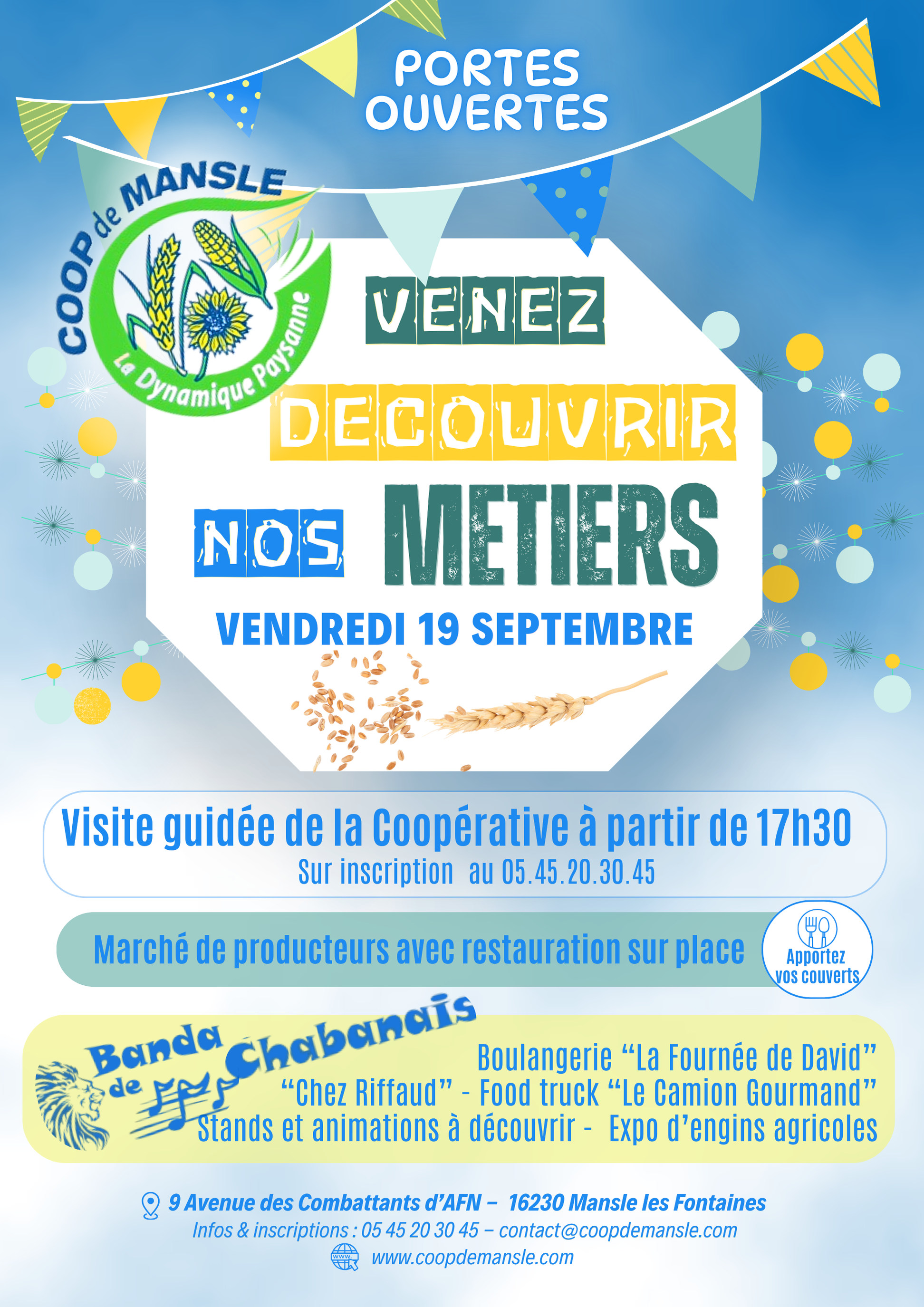 FLYER PORTES OUVERTES COOP DE MANSLE 19-09-25