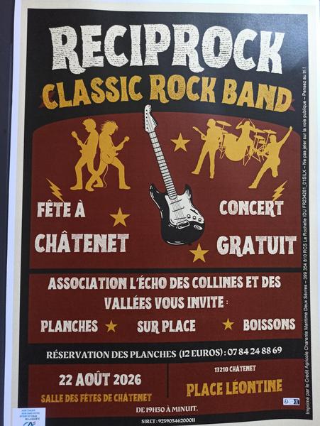 Concert gratuit Reciperock