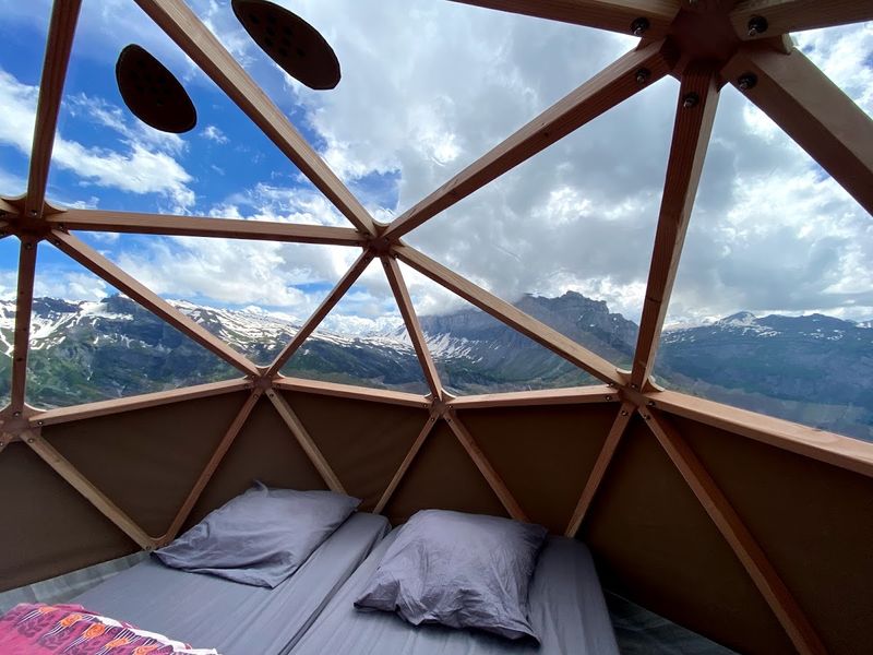 Dôme géodésique à Grenairon