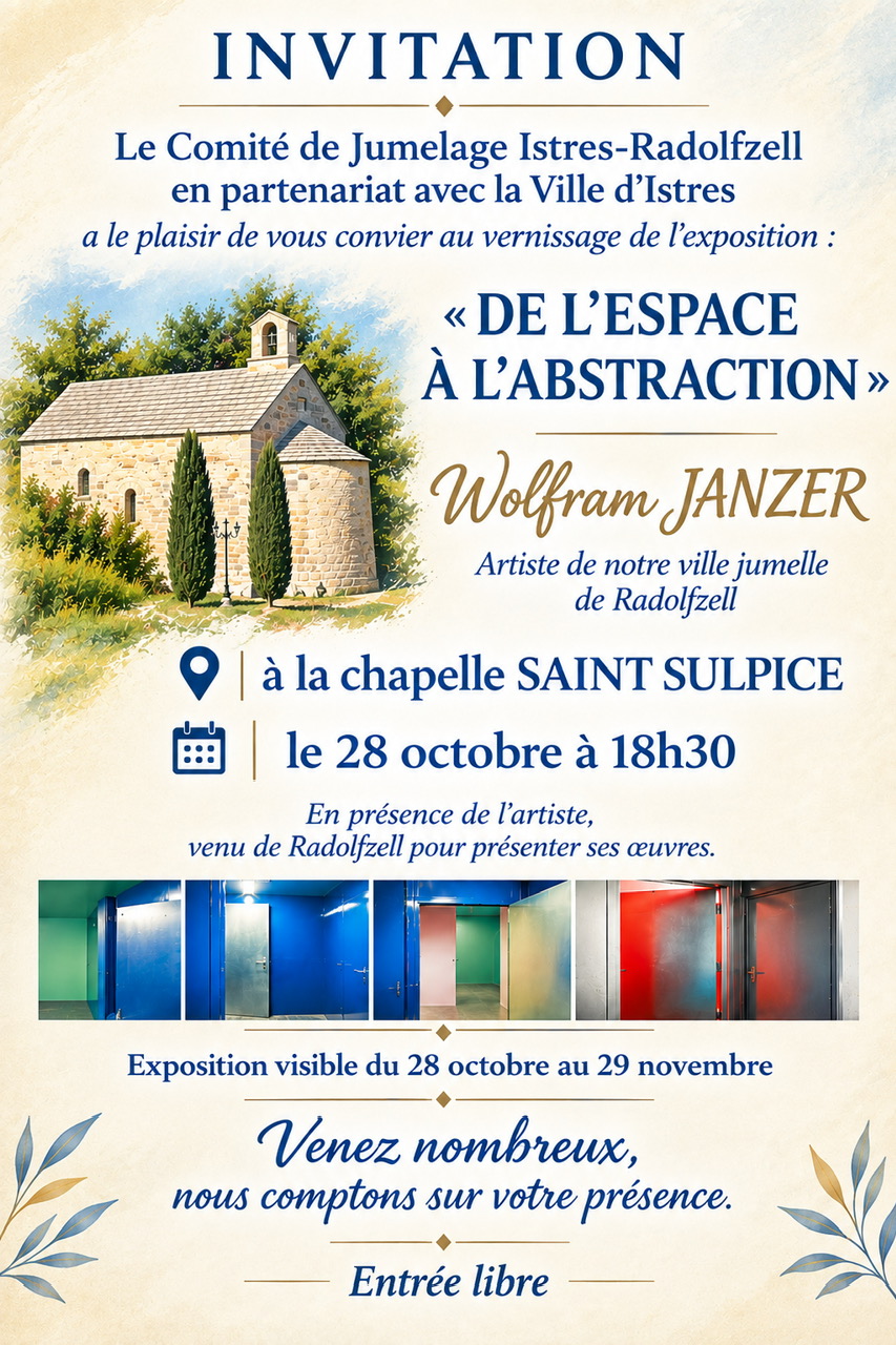 Exposition du comité de jumelage Istres / Radolfzell : exposition photographique de WOLFRAM JANZER