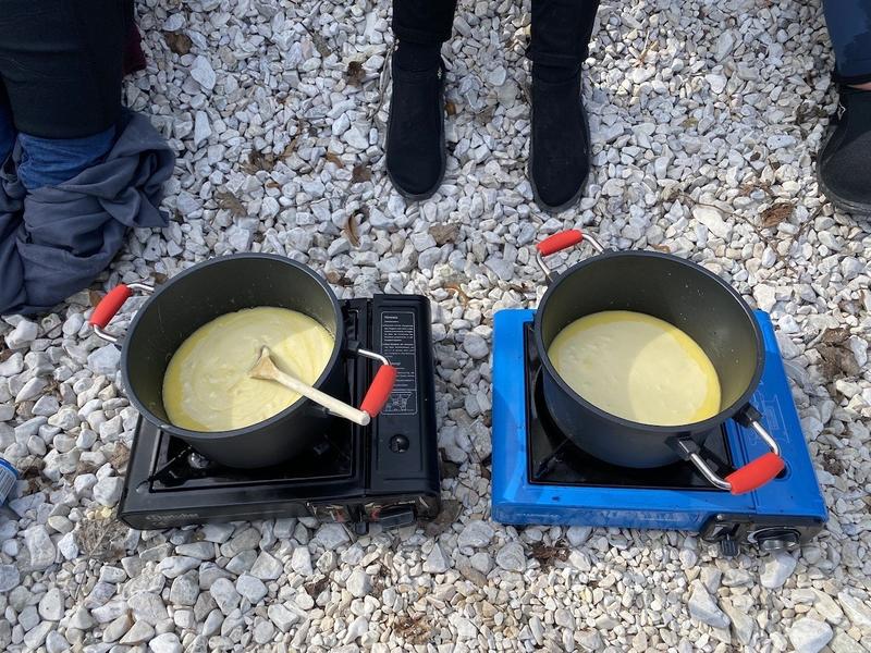 Fondue canoë