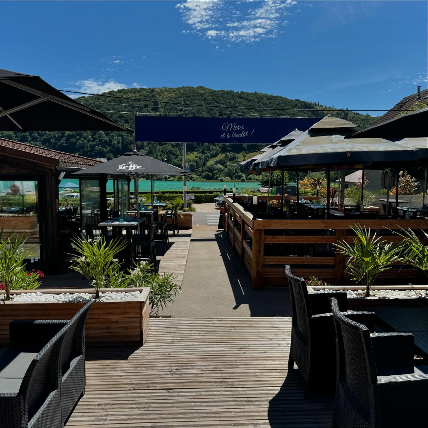 Terrasse du restaurant Belle Rive