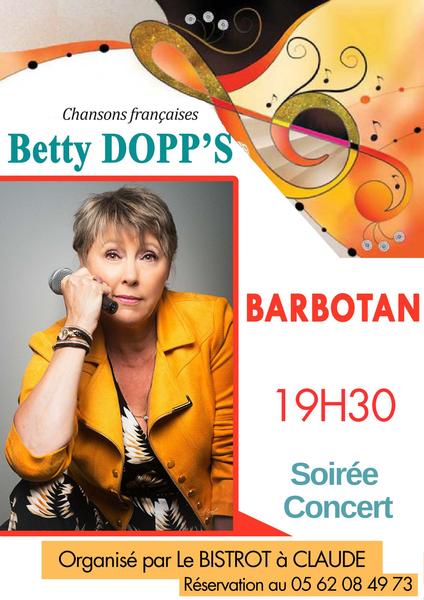Concert Betty Dopp's au Bistrot à Claude à Barbotan_Cazaubon