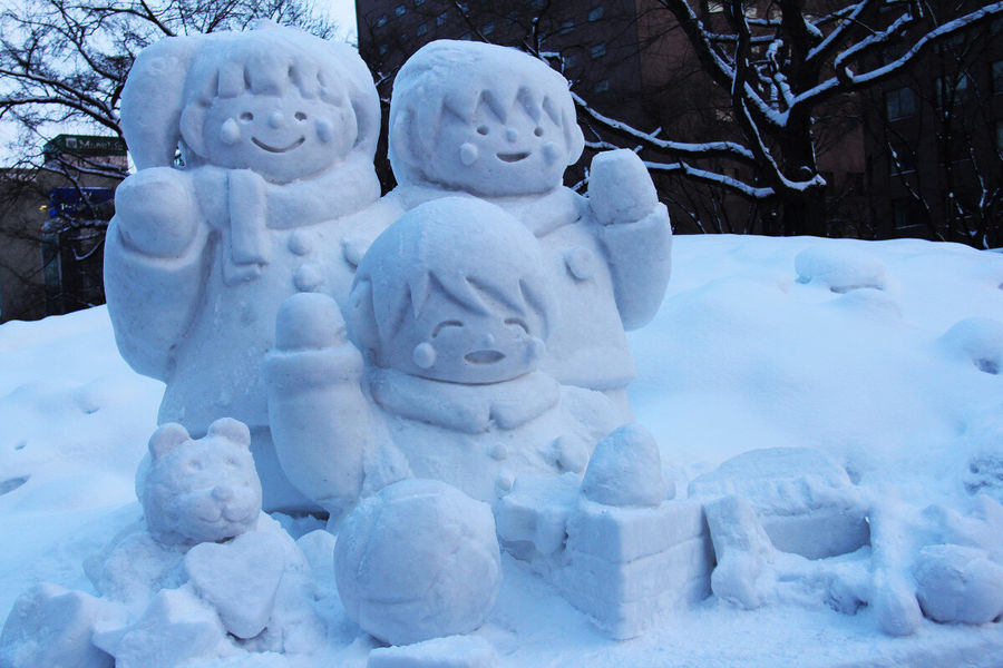 Sculpture sur neige 
