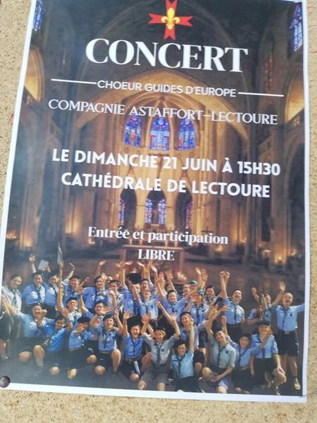 Concert chœur guides d'Europe_Lectoure