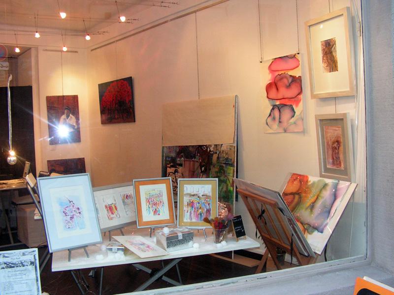 expositions des oeuvres de l'artiste 