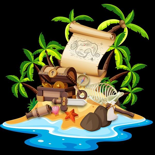 Jeune public : La folle histoire de l'île mystérieuse_Orange