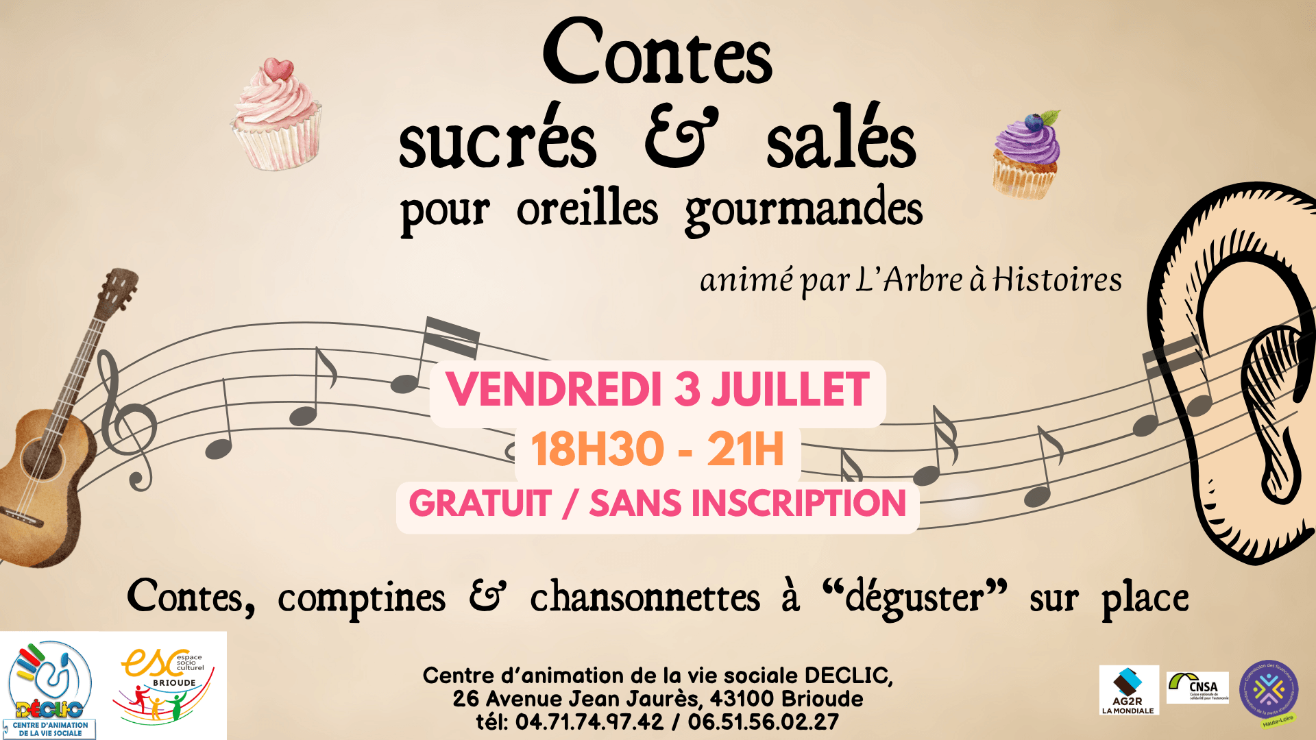 DECLIC d'été - Contes sucrés et salés pour oreilles gourmandes