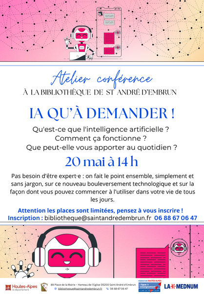 Atelier conférence 'IA qu'à demander !'