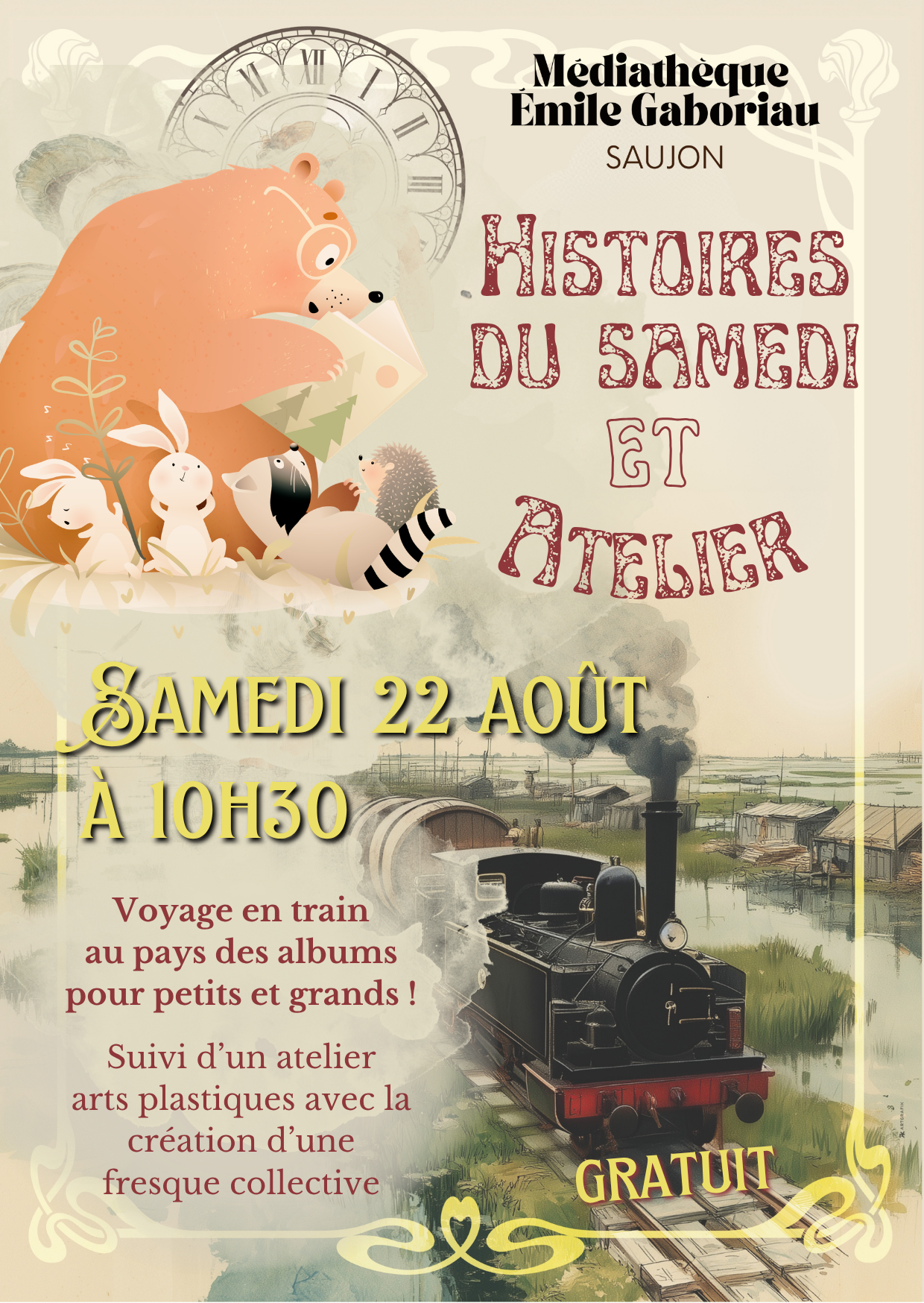 Histoires du samedi & atelier - Voyage en train