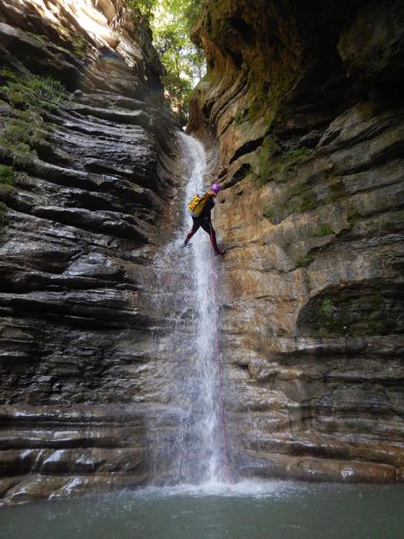 Sortie collective de canyoning avec le Bureau des Guides