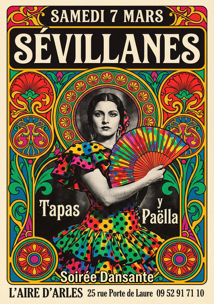 Soirée Sévillane à l&rsquo;Aire d&rsquo;Arles