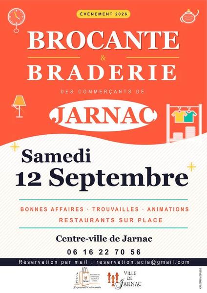 Brocante & Braderie des commerçants | Jarnac
