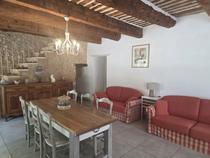 Dining room and lounge at Mas La Batisdonne