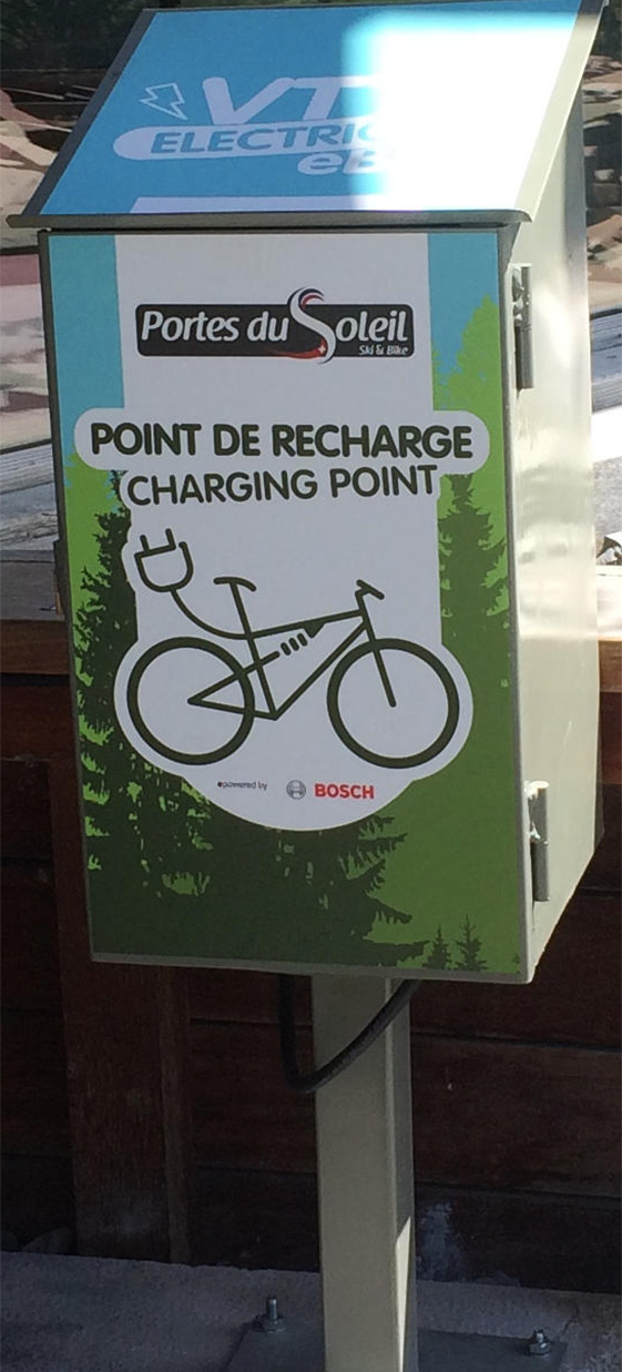 Charging station electric bike - Col de Braitaz