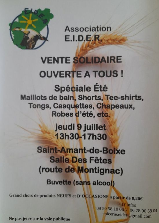 Vente solidaire