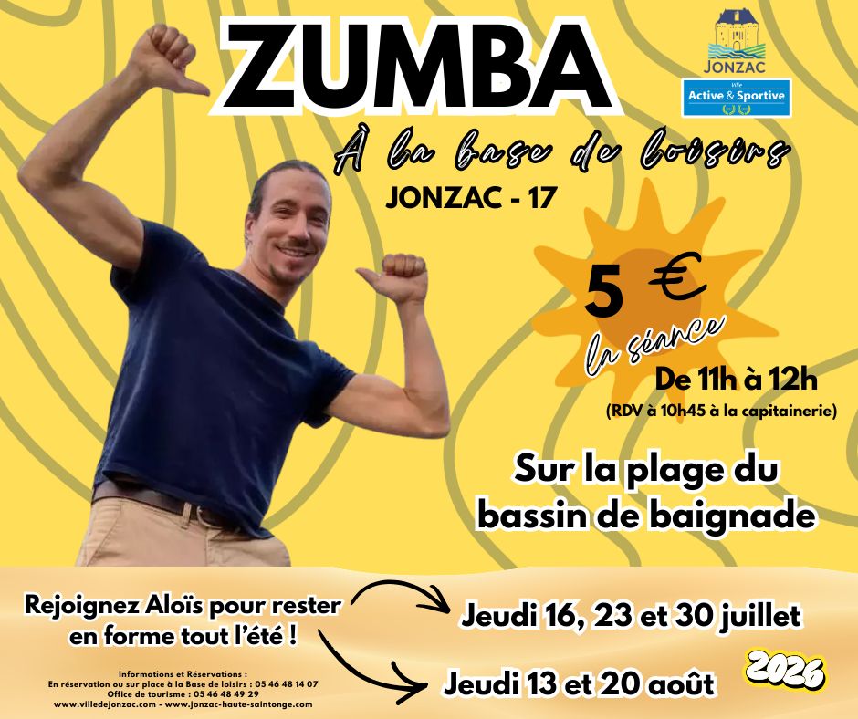 Zumba à la base de loisirs de Jonzac