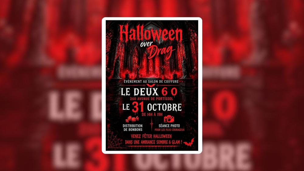 Halloween over Drag | Évènement au salon de coiffure Le Deux 6O