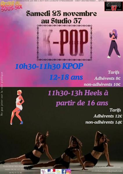 Stage de KPOP et stage de Heels Le 23 nov 2024