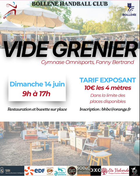 Vide Grenier Bollène Hand Ball Club - Bollène