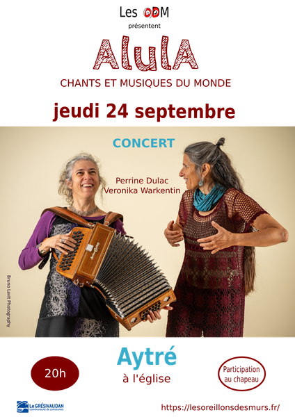 Concert - Alula, chants et musiques du monde