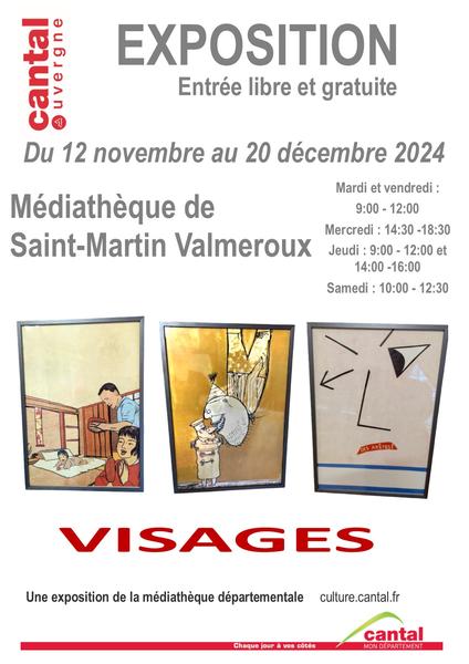 Exposition : "Visages"_Saint-Martin-Valmeroux