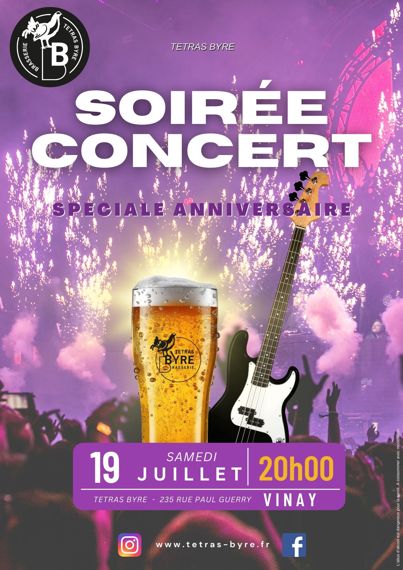 Soirée concert spéciale anniversaire