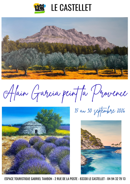 Alain Garcia peint la Provence_Le Castellet