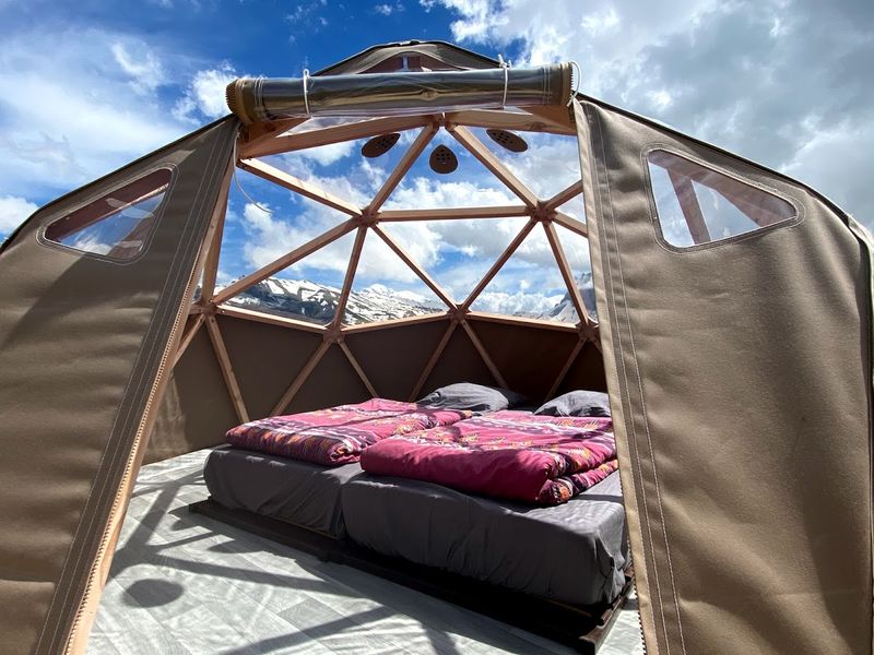 Dôme géodésique à Grenairon