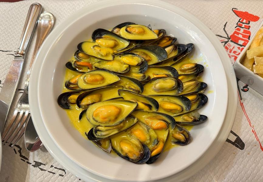 Moules au curry