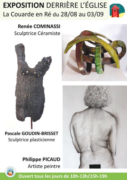 Exposition : Renée Cominassi, Pascale Goudin-Bridet et Philippe Picaud