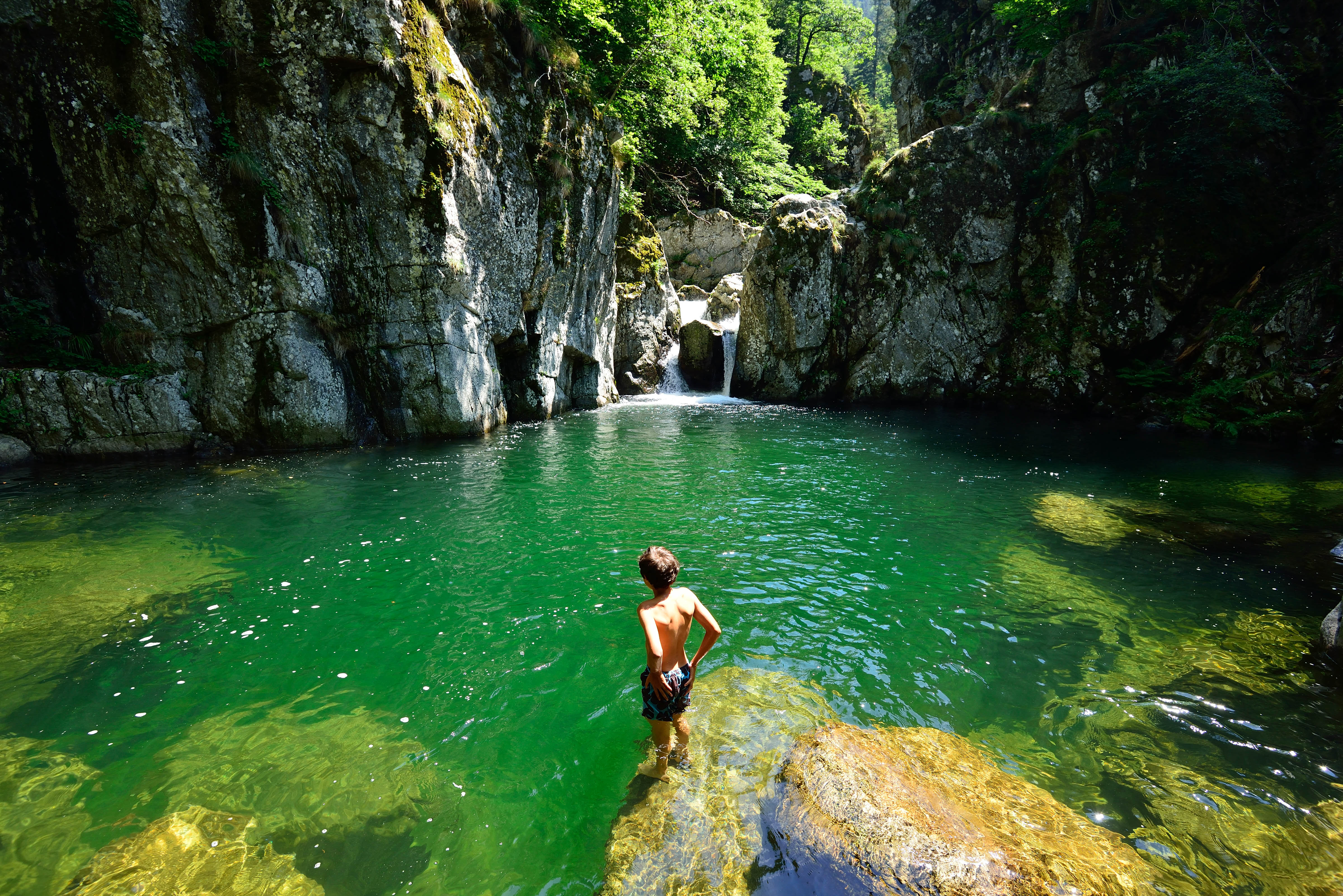 baignade dans la Borne