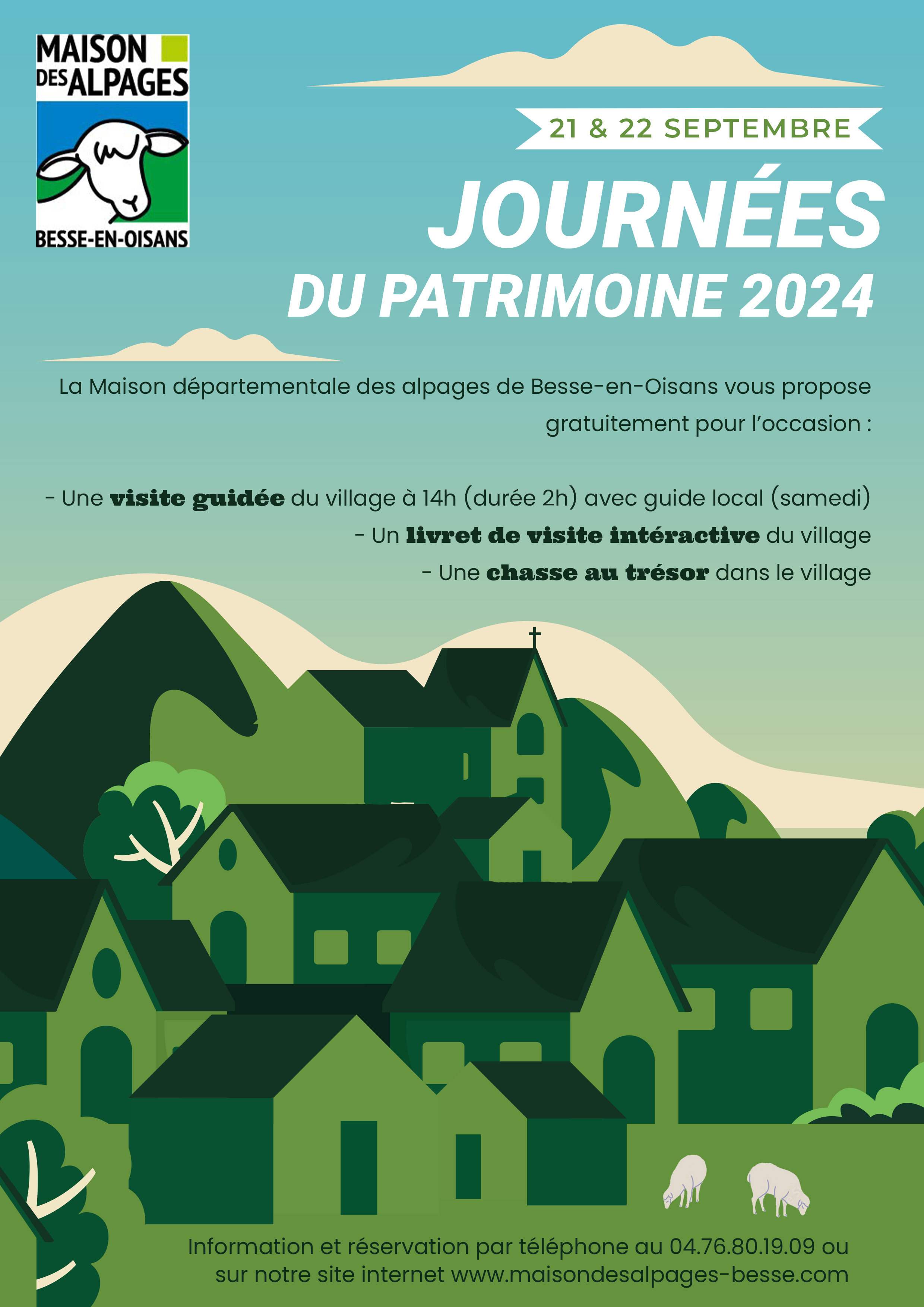 Journées Européennes du Patrimoine 2024 à Besse-en-Oisans