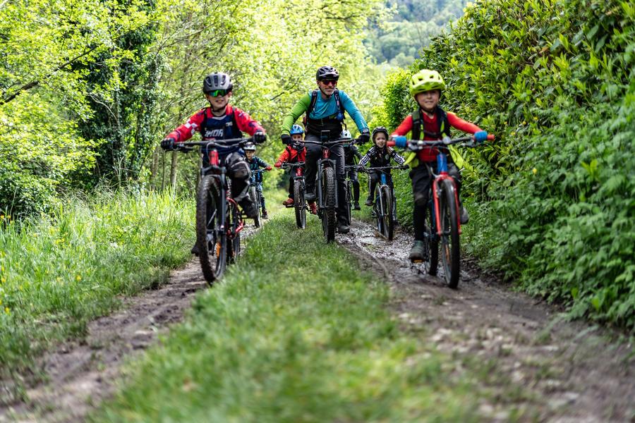 Les jeunes de l'école de VTT de NATURAVELO