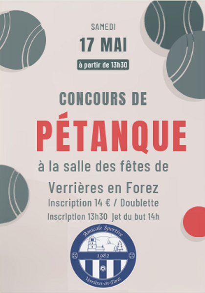 affiche pétanque