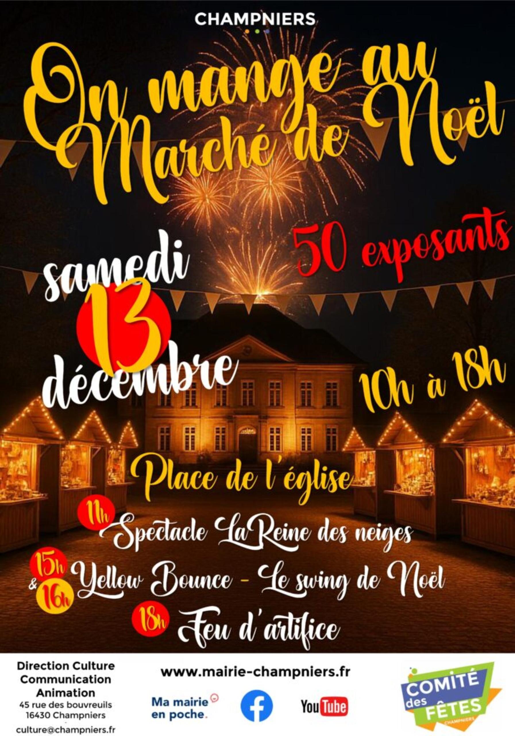 On mange au Marché de Noël