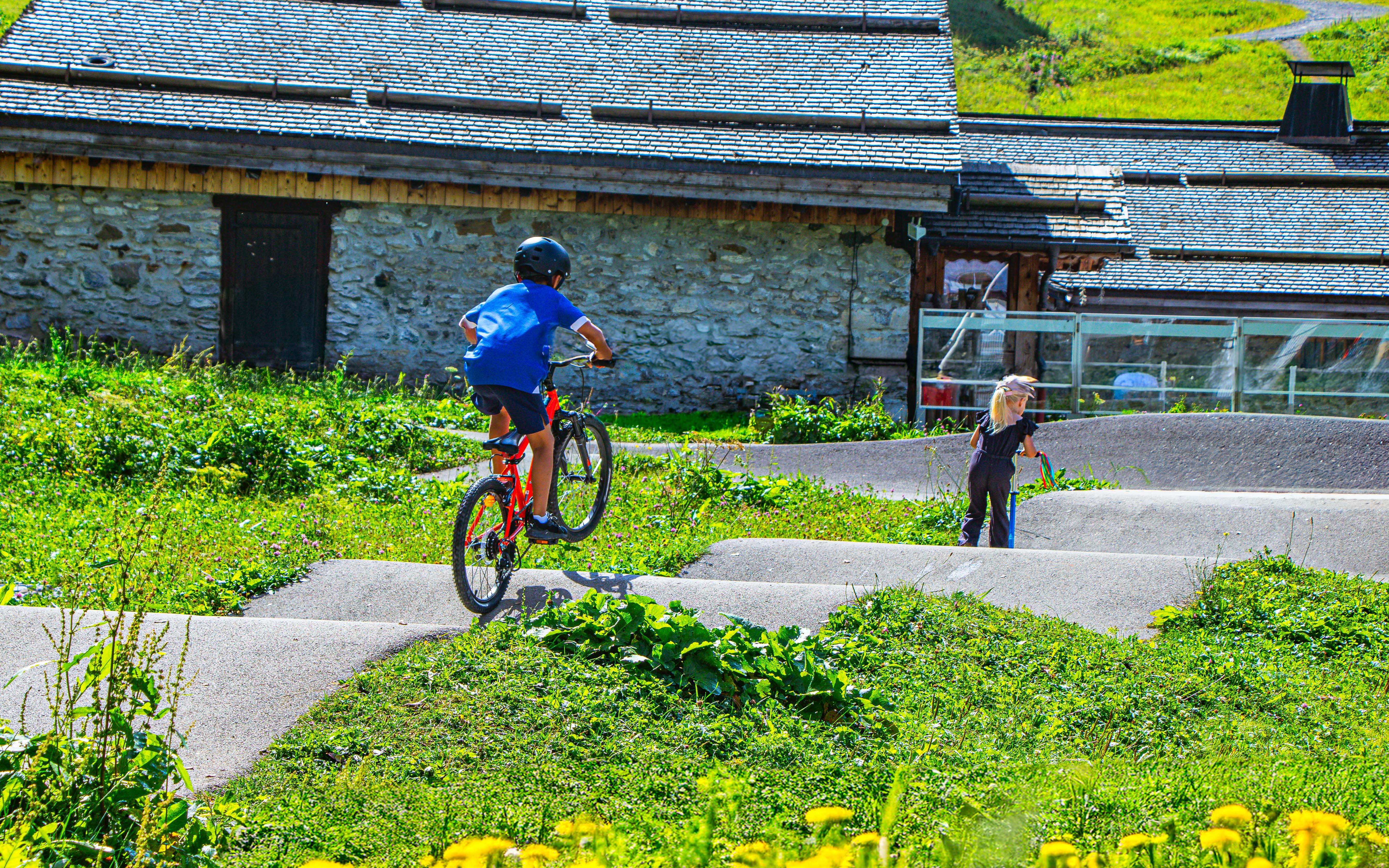 The pumptrack area