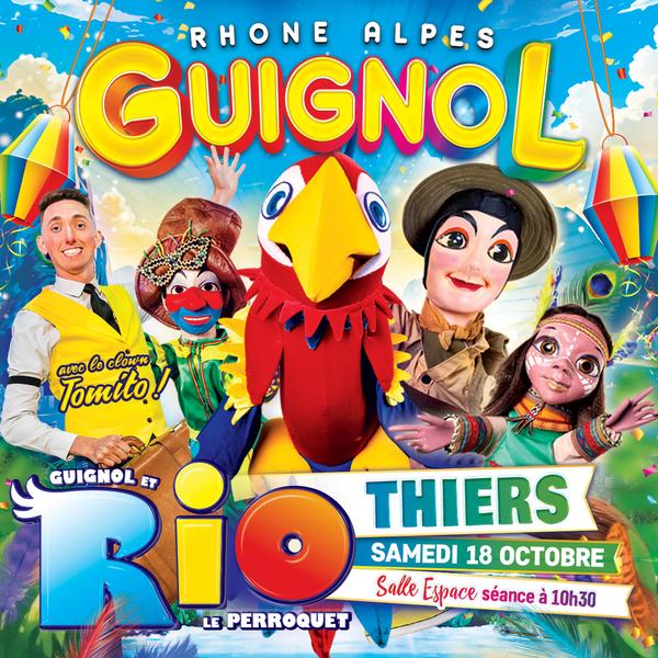 Spectacle - Guignol et Rio le majestueux perroquet